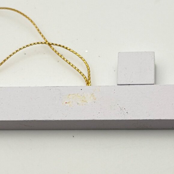 Vintage Wooden Love My Teacher Christmas Ornament Gift Letter Blocks - Picture 3 of 6